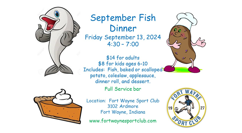 Next Fish Fry Sept 13